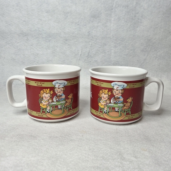 Vintage 1998 Campbell's Soup Mugs X2 - Picture 1 of 7